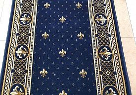 Однотонный ковровая дорожка LILIA blue
