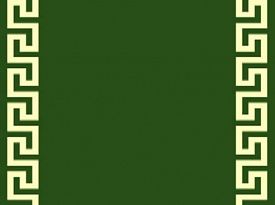 Круглый ковровая дорожка меандр версаче зеленая