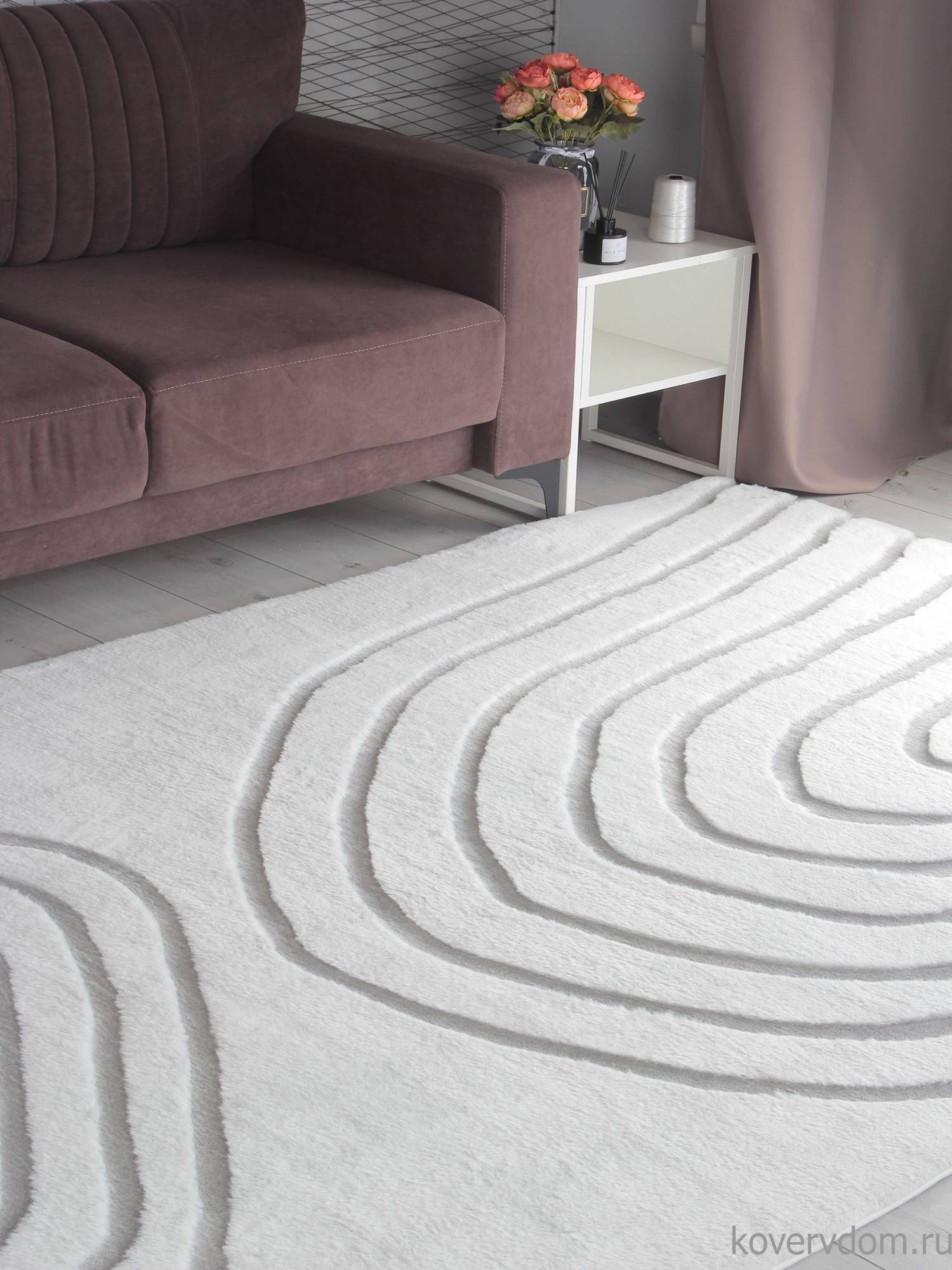 Ковер RABBIT CARVING PX4002 CREAM / GREY