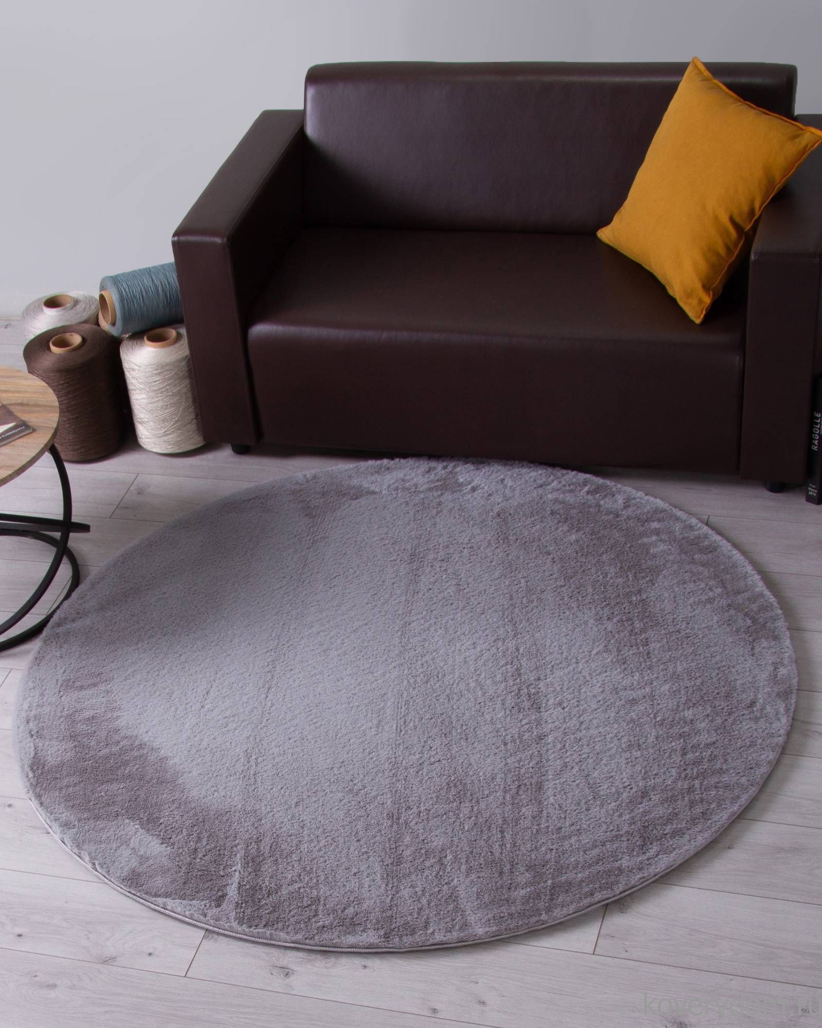 Ковер RABBIT LUXE PX2001 SILVER Круг