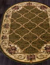 Ковер OLYMPOS D468 GREEN Овал