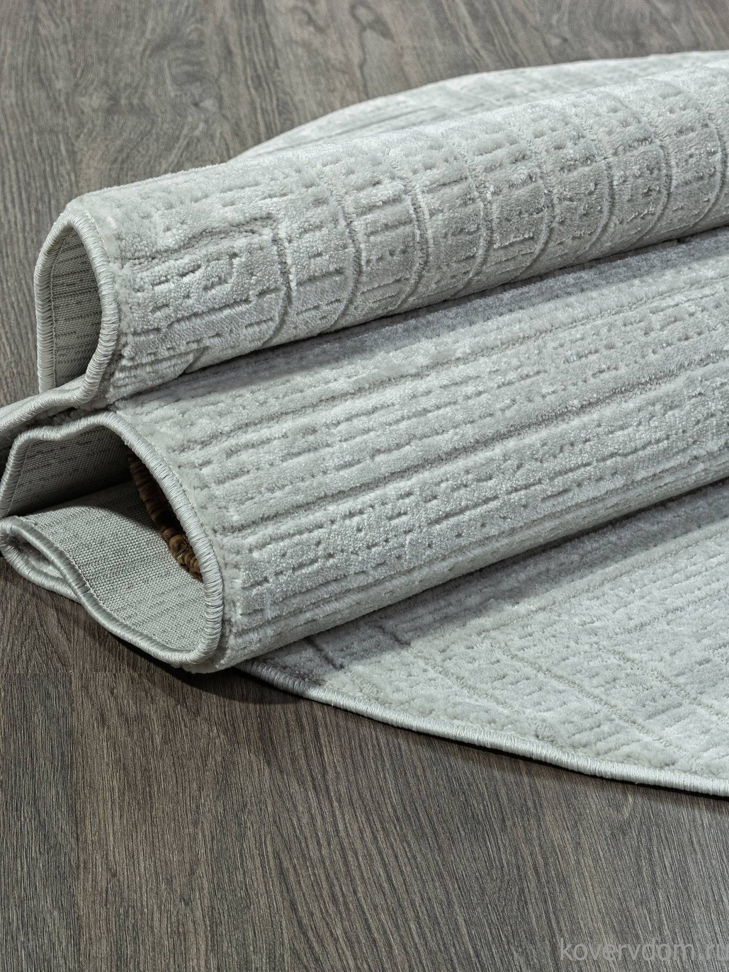 Ковер SIROCCO E256AT L.GREY / GREY Овал