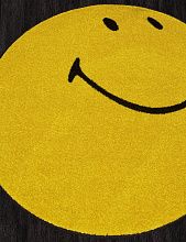 Современный круглый ковер SMILE NC21 YELLOW Круг