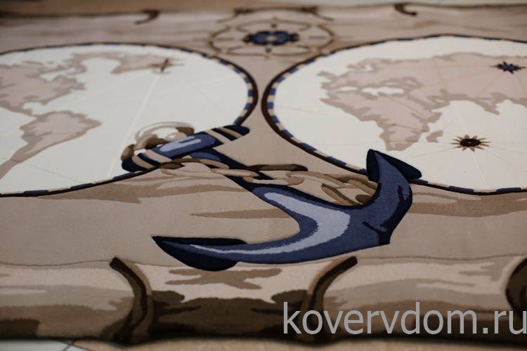 Детский ковер МОРСКОЙ КАРТА МИРА ПИРАТОВ
