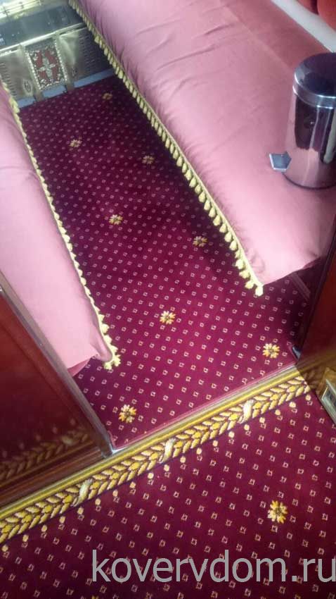 Полушерстяное ковровое покрытие с укладкой в вагон поезда коридор и купе Полушерстяное ковровое покрытие с укладкой в вагон поезда коридор и купе