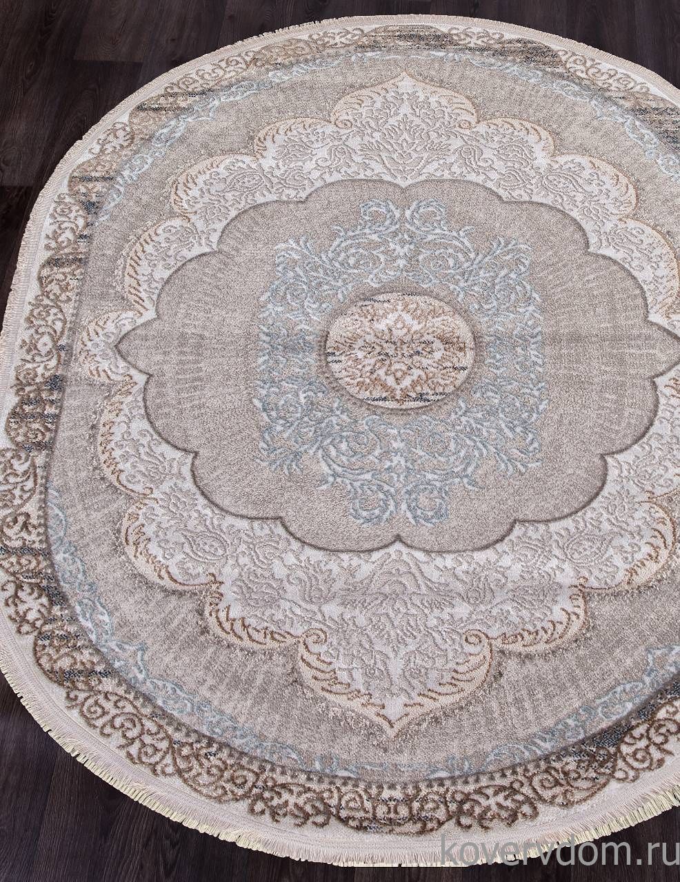 Ковер RODOS 7430B L.BLUE / CREAM Овал Ковер RODOS 7430B L.BLUE / CREAM Овал