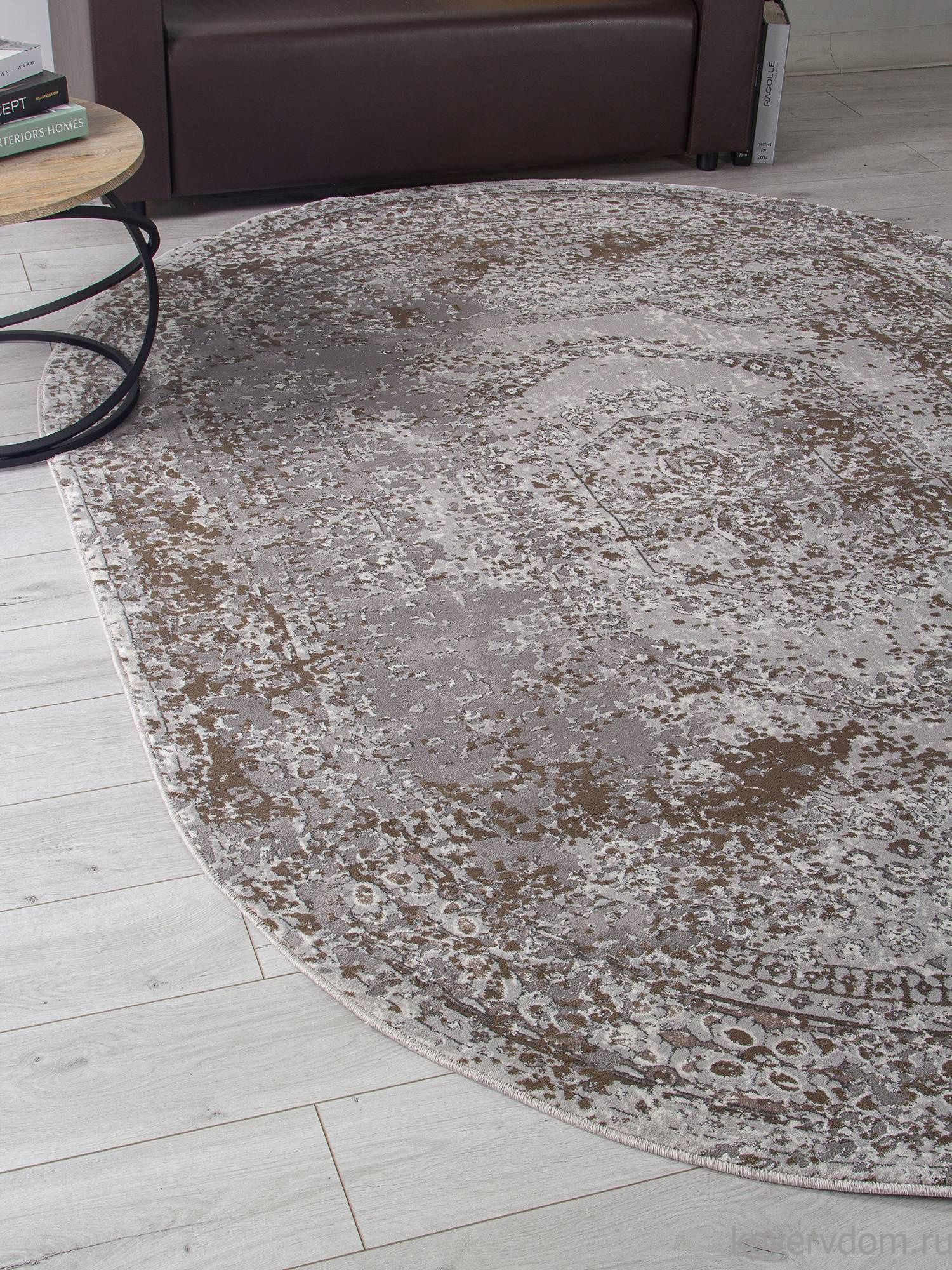 Ковер GRAFF F240 GRAY-BEIGE Овал