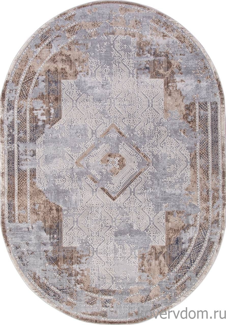 Ковер TOKIO 17495A GREY / BEIGE Овал Ковер TOKIO 17495A GREY / BEIGE Овал