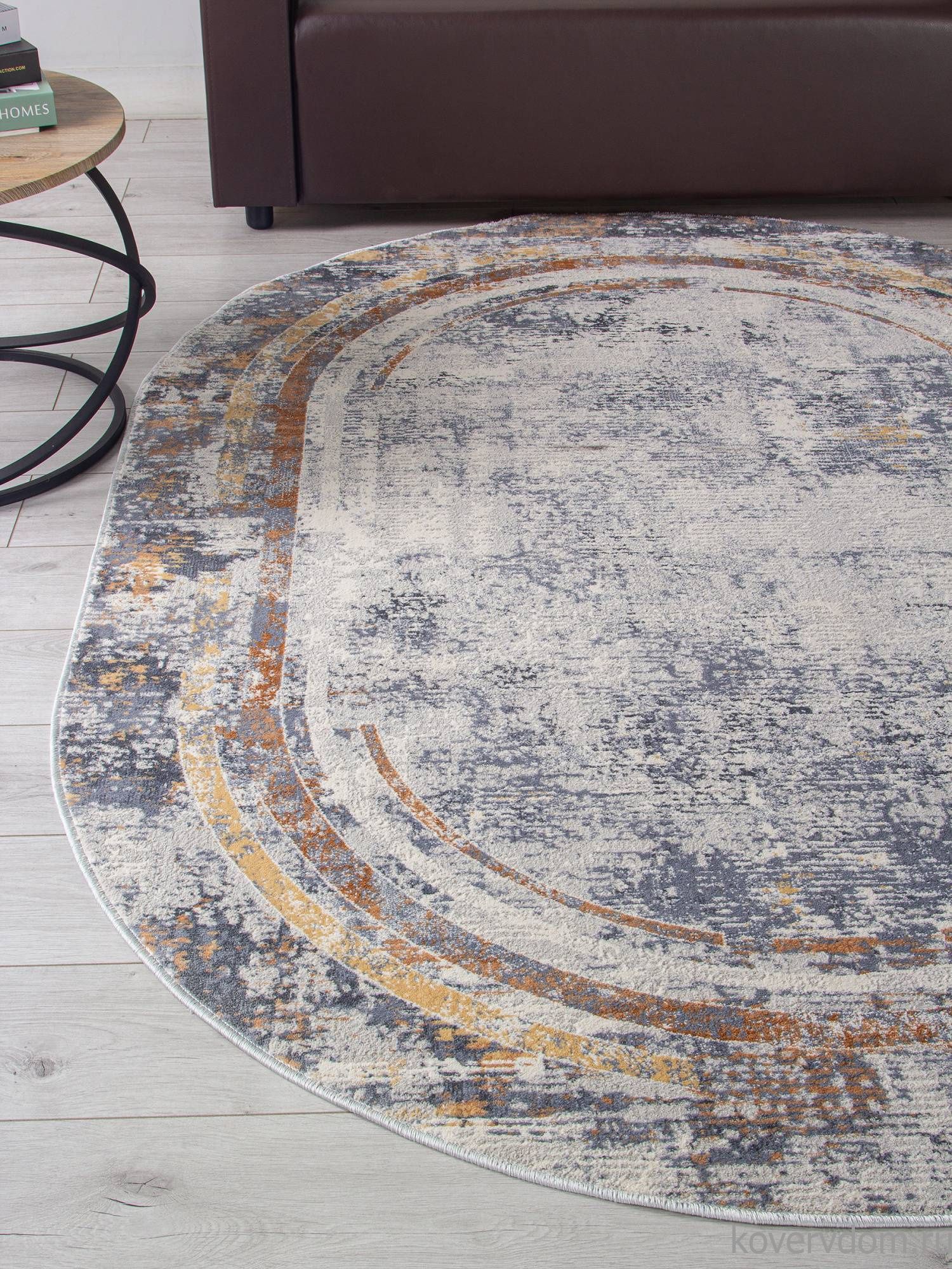 Ковер ZUMMA F258 ORANGE Овал