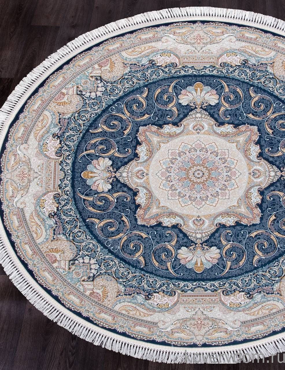 Ковер FARSI 1500 144 DARK BLUE Круг