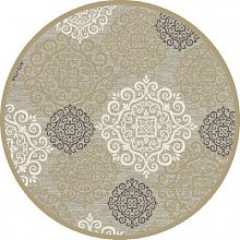 Абстрактный круглый рельефный ковер из вискозы GENOVA 38001 6565 90 КРУГ