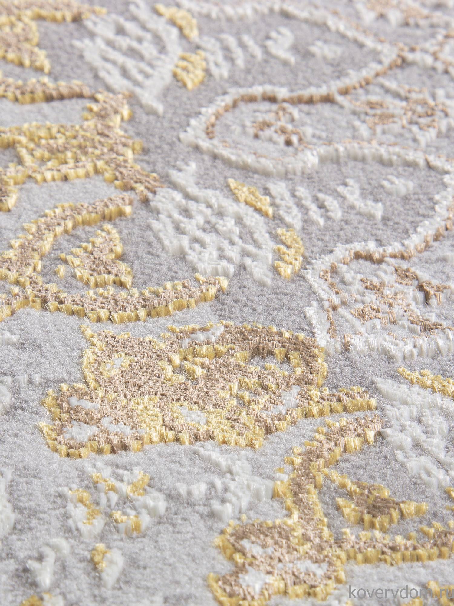 Ковер ZARINA A053B LIGHT GREY SHRINK / LIGHT GREY SHRINK Овал