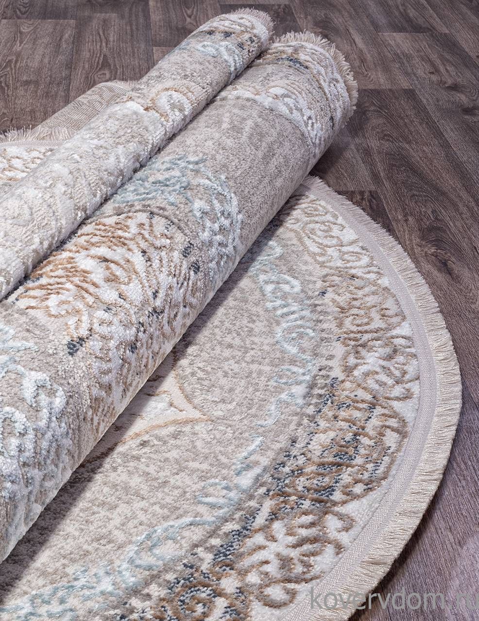 Ковер RODOS 7430B L.BLUE / CREAM Овал Ковер RODOS 7430B L.BLUE / CREAM Овал