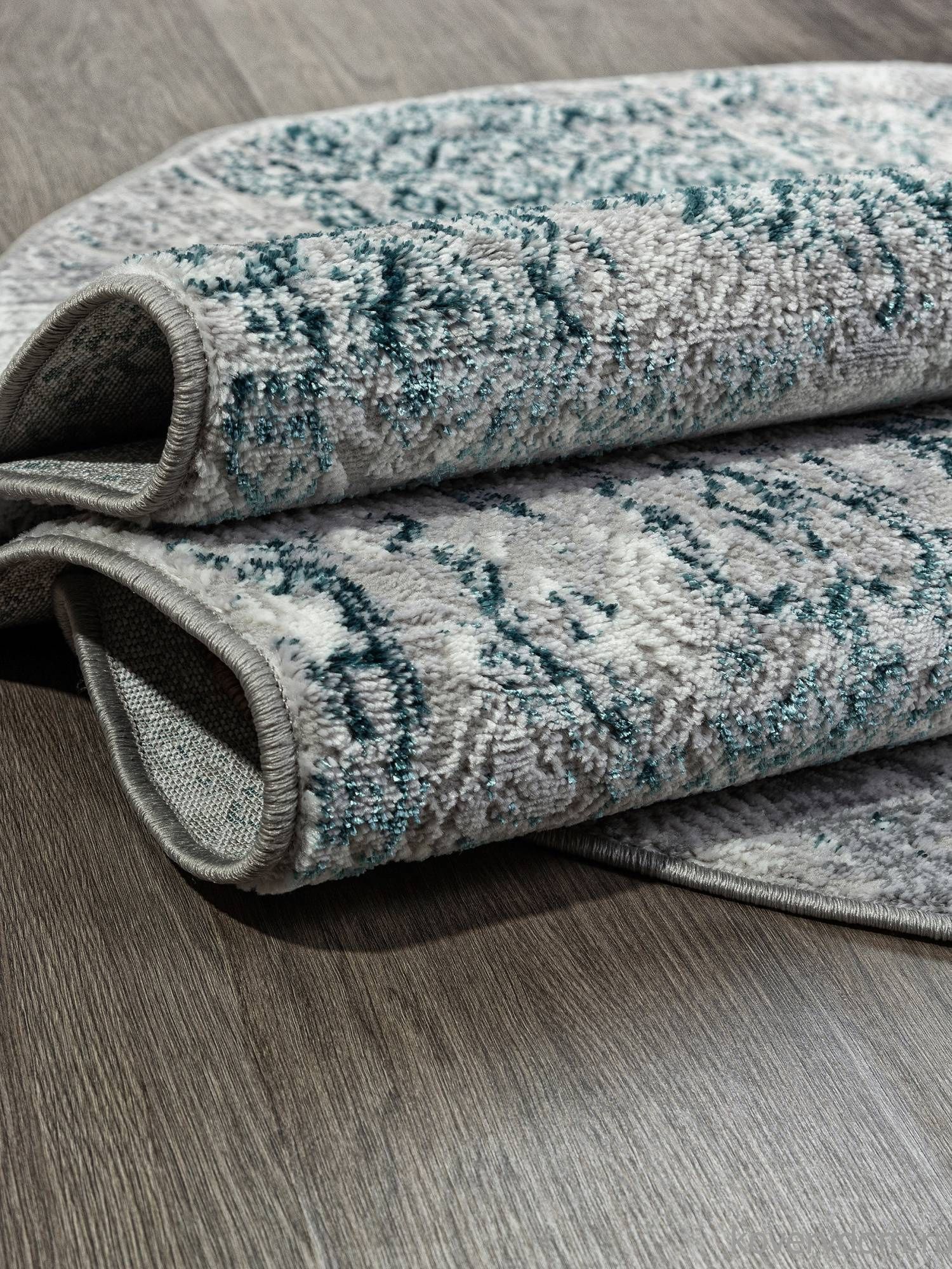 Ковер PALERMO F281 GRAY Овал