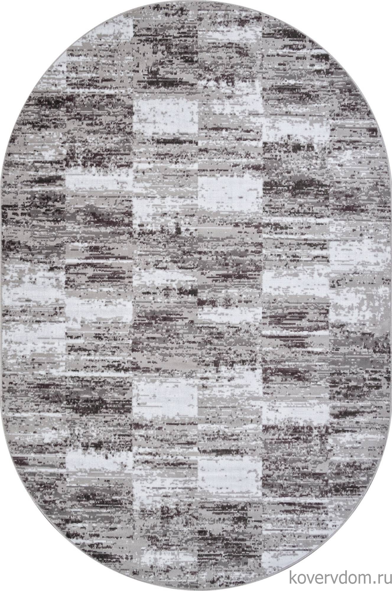 Ковер SILVER F394 GRAY Овал