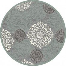 Абстрактный круглый рельефный ковер из вискозы GENOVA 38001 5565 50 КРУГ