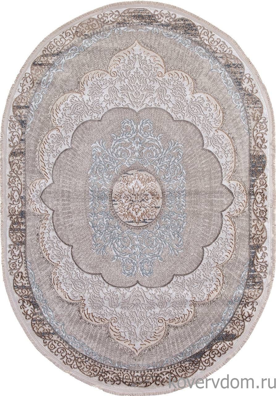 Ковер RODOS 7430B L.BLUE / CREAM Овал Ковер RODOS 7430B L.BLUE / CREAM Овал