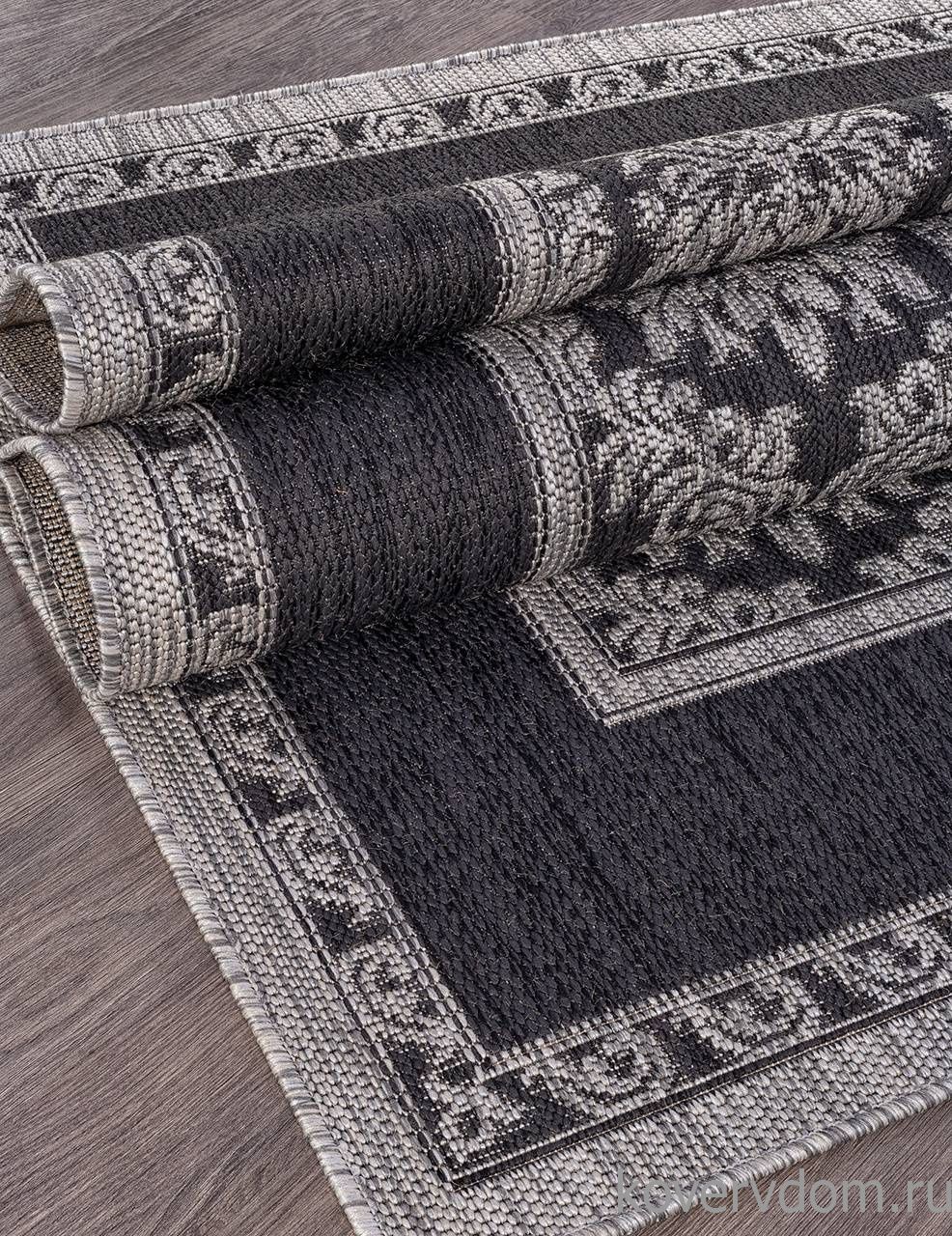 Ковер циновка VEGAS S001 BLACK-GRAY Ковер циновка VEGAS S001 BLACK-GRAY