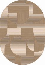 Овальный ковер из России DIOS F440 LIGHT BEIGE Овал