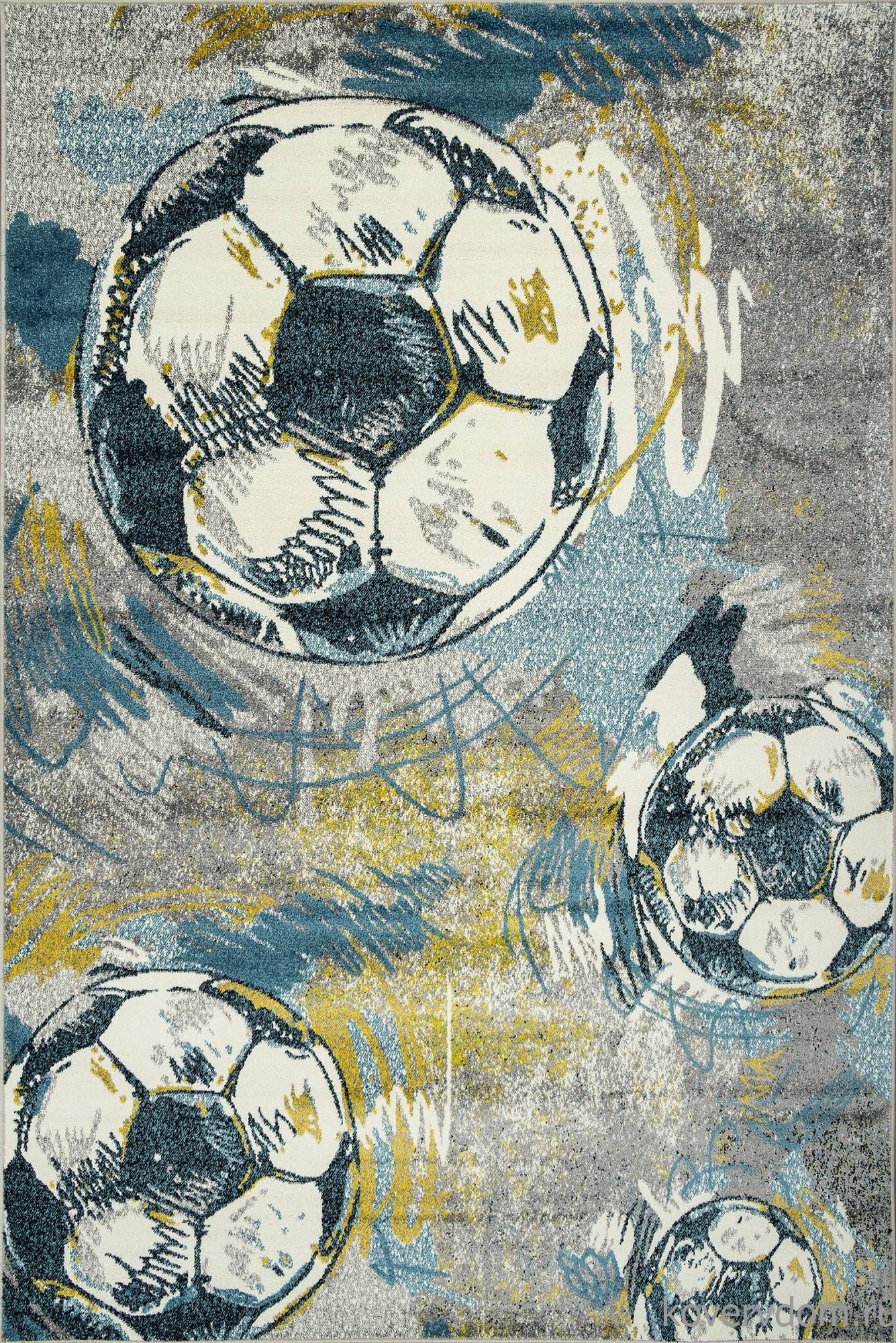 Ковер с футбольными мячами ORION C077 MULTICOLOR