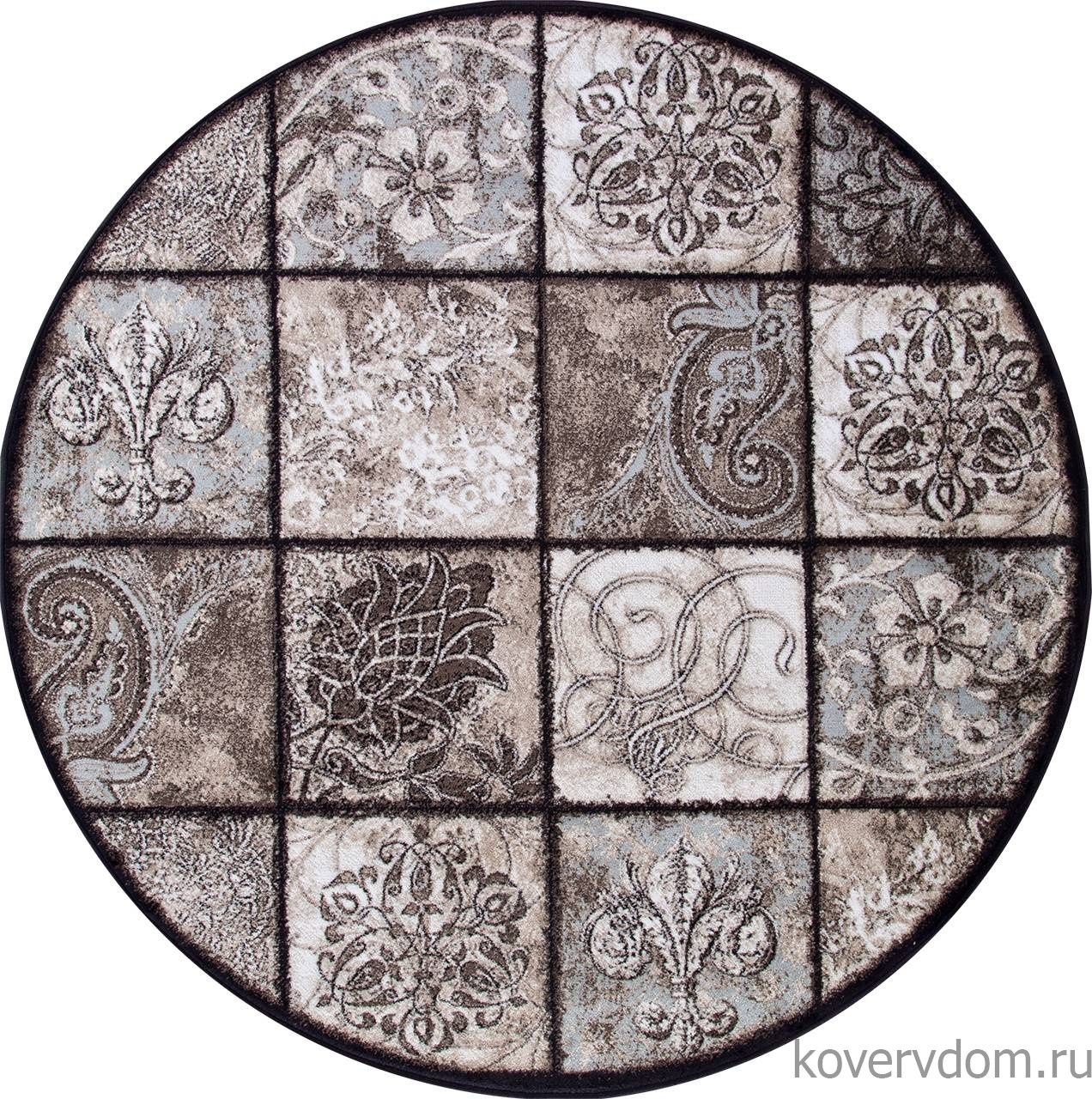 Ковер VALENCIA DELUXE D328 BROWN Круг