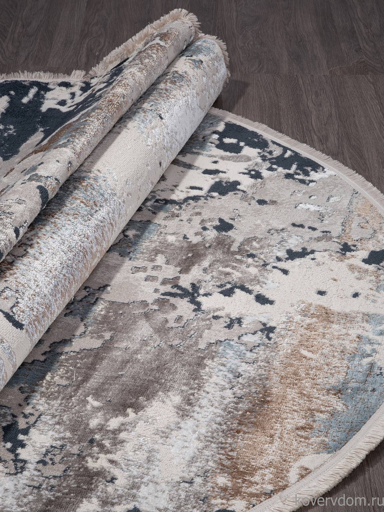 Ковер RODOS 7431A L.BLUE / CREAM Овал Ковер RODOS 7431A L.BLUE / CREAM Овал