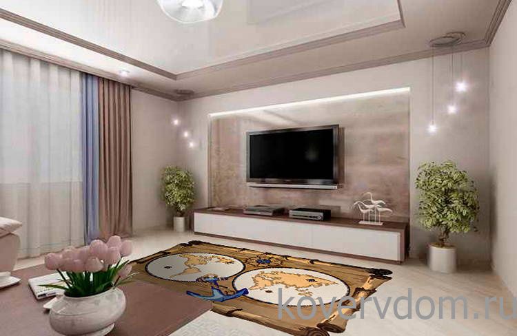 Детский ковер МОРСКОЙ КАРТА МИРА ПИРАТОВ