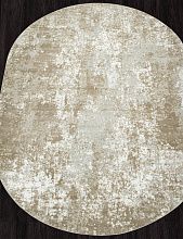 Пушистый круглый ковер SIRIUS F198 BEIGE-NATURAL Овал